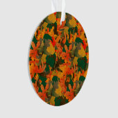 Herbstmuster mit fallenden Blättern Ornament (Vorderseite)