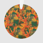 Herbstmuster mit fallenden Blättern Ornament (Vorderseite)