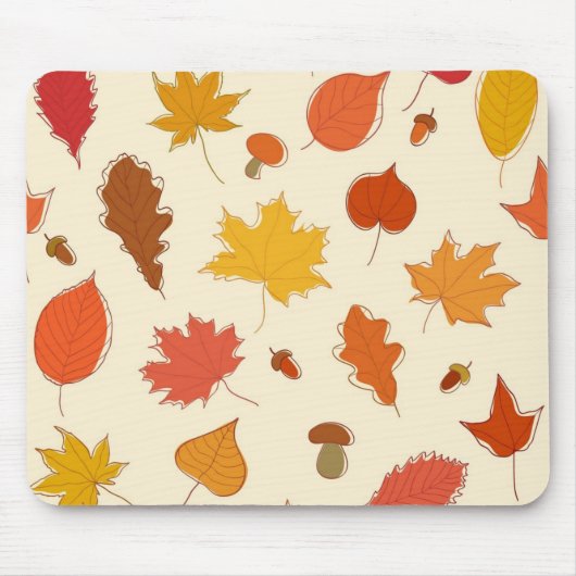 Herbstmuster Mousepad (Vorne)