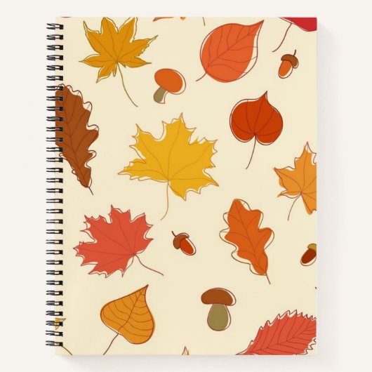 Herbstmuster Notizblock (Vorderseite)