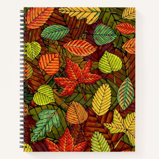 Herbstmuster Notizblock (Vorderseite)