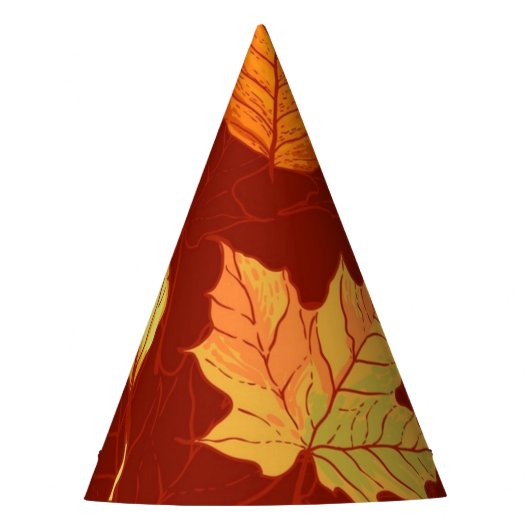 Herbstmuster Partyhütchen (Vorderseite)