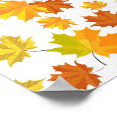 Herbstmuster Poster (Ecke)