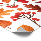 Herbstmuster Poster (Ecke)
