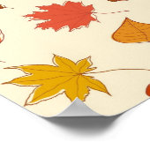 Herbstmuster Poster (Ecke)