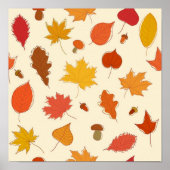 Herbstmuster Poster (Vorne)