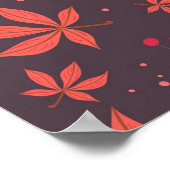 Herbstmuster Poster (Ecke)