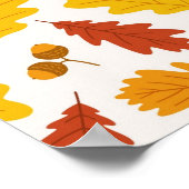 Herbstmuster Poster (Ecke)
