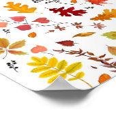 Herbstmuster Poster (Ecke)