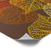 Herbstmuster Poster (Ecke)