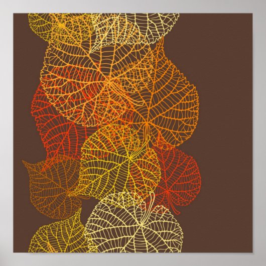 Herbstmuster Poster (Vorne)