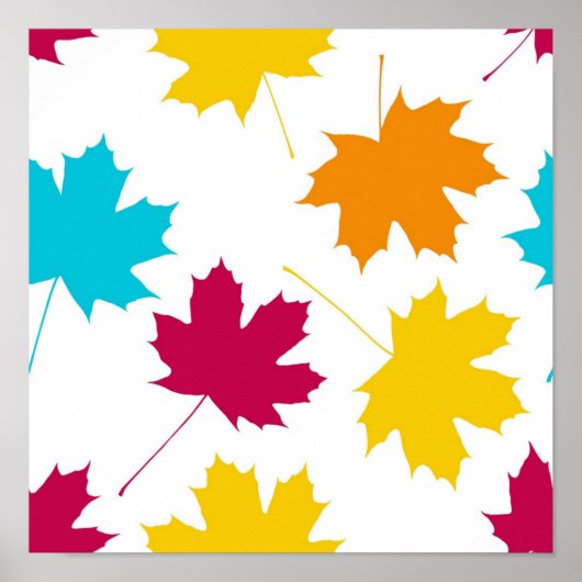 Herbstmuster Poster (Vorne)