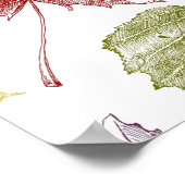 Herbstmuster Poster (Ecke)