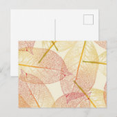 Herbstmuster Postkarte (Vorne/Hinten)