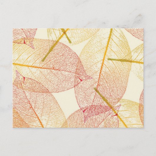 Herbstmuster Postkarte (Vorderseite)