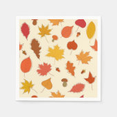 Herbstmuster Serviette (Vorderseite)