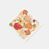 Herbstmuster Serviette (Ecke)