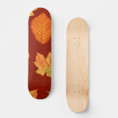 Herbstmuster Skateboard (Vorderseite)