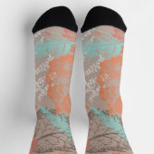 Herbstmuster Socken (Oben)