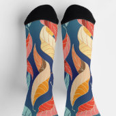 Herbstmuster Socken (Oben)