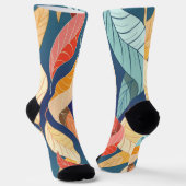 Herbstmuster Socken (Gewinkelt)