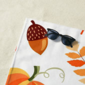 Herbstmuster Strand Handtuch (Beispiel)