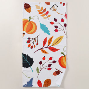 Herbstmuster Strand Handtuch