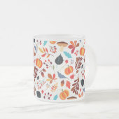 Herbstmuster-Tasse Mattglastasse (VorderseiteRechts)