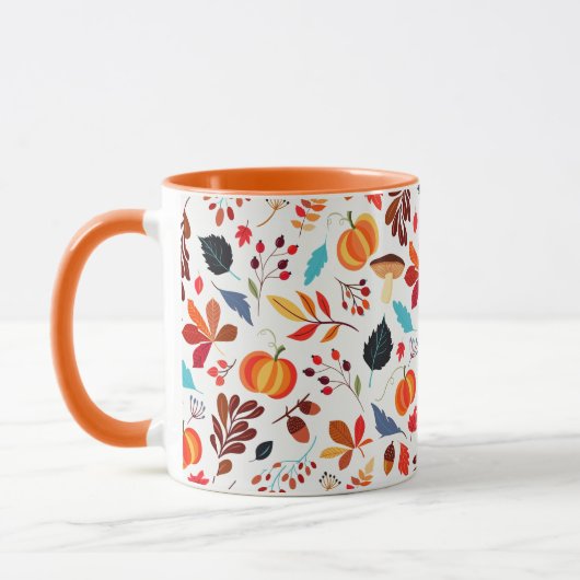 Herbstmuster-Tasse Tasse (Links)