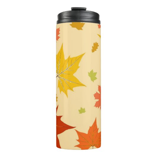 Herbstmuster Thermosbecher (Vorderseite)