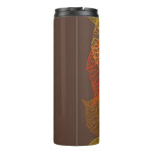 Herbstmuster Thermosbecher (Rückseite)