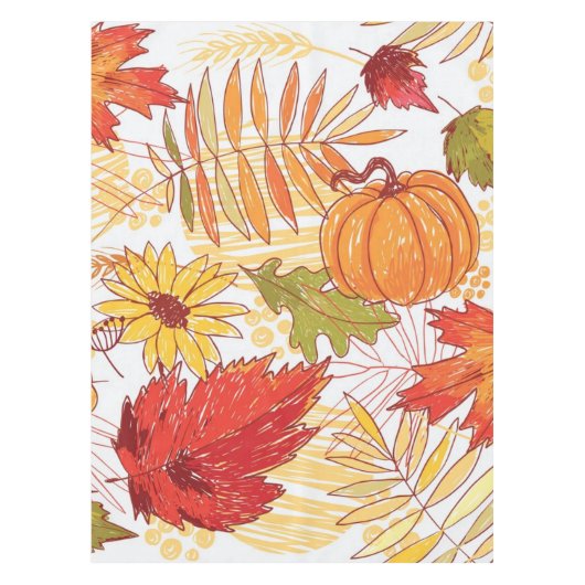 Herbstmuster Tischdecke (Vorderseite)