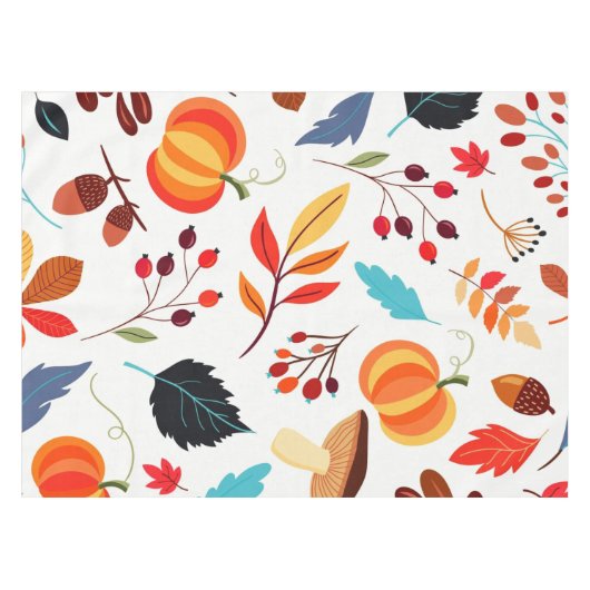 Herbstmuster Tischdecke (Vorderseite (Horizontal))