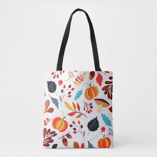 Herbstmuster Tote Tasche (Vorderseite)