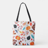 Herbstmuster Tote Tasche (Rückseite)