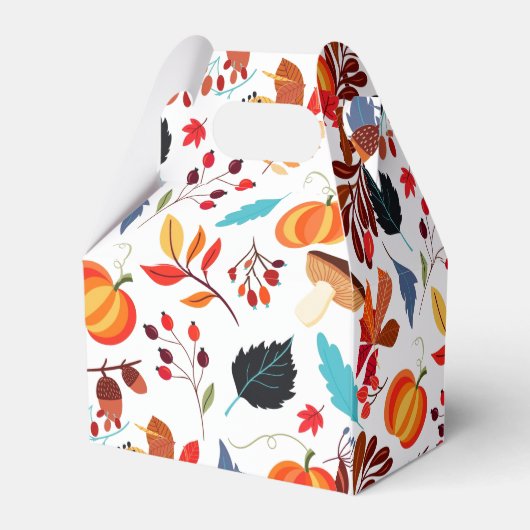 Herbstmuster Vorzugsfelder Geschenkschachtel (Rückseite)