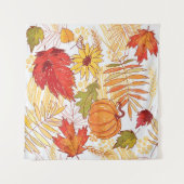 Herbstmuster Wandteppich (Vorderseite (Horizontal))