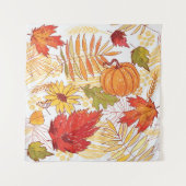 Herbstmuster Wandteppich (Vorderseite)