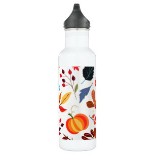 Herbstmuster Wasserflasche Edelstahlflasche