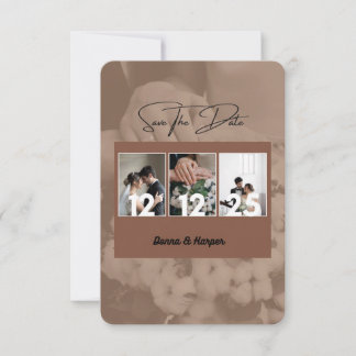 Herbstmutterhochzeit Speichern Sie die Datumskarte