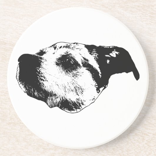 Herbstnachglühen — Terrier Getränkeuntersetzer (Vorne)