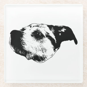 Herbstnachglühen — Terrier Glasuntersetzer