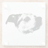 Herbstnachglühen — Terrier Glasuntersetzer (Rückseite)