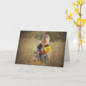 Herbstnachmittag Karte (Gelbe Blume)