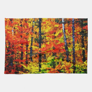 Herbstnachmittag - Malerei Kunst Küchenhandtuch Küchentuch