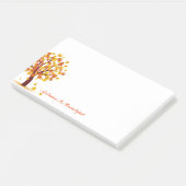 Herbstnachrichten Herbst ist schön Post-it Klebezettel (angewinkelt)