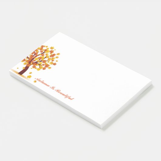 Herbstnachrichten Herbst ist schön Post-it Klebezettel (angewinkelt)