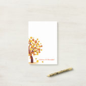 Herbstnachrichten Herbst ist schön Post-it Klebezettel (Auf Schreibtisch)