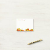 Herbstnachrichten Herbst ist schön Post-it Klebezettel (Auf Schreibtisch)