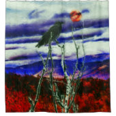 Herbstnacht Duschvorhang (Vorderseite)